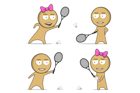 Badminton Clipart & Sport Graphics for Illustrations
