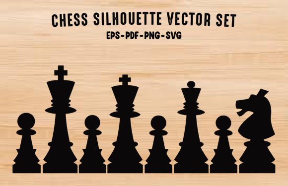Board Game Black Silhouettes Clipart Graphics for Illustrations