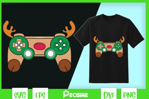 Christmas Game Controller Reindeer: Graphics & Crafts