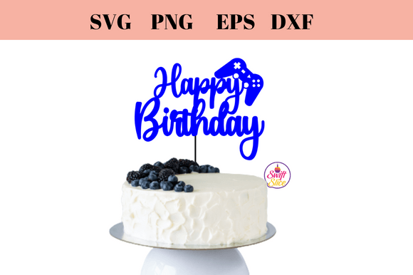 Game Controller Cake Topper SVG for Crafts & Graphics