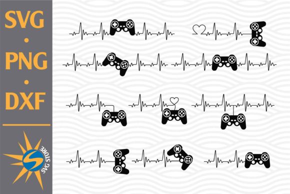 Game Controller Heartbeat: A Graphic Design Asset for Modern Crafts