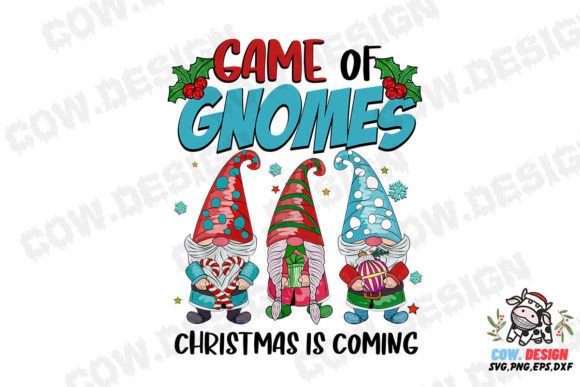 Game of Gnomes Christmas Is Coming SVG Graphics & Crafts