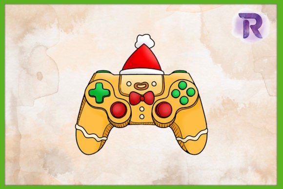 GingerBread Game Controller Christmas Graphics & Crafts