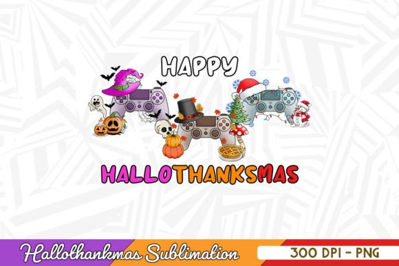 Happy Hallothankmas Game Controller: Graphics & Crafts Asset